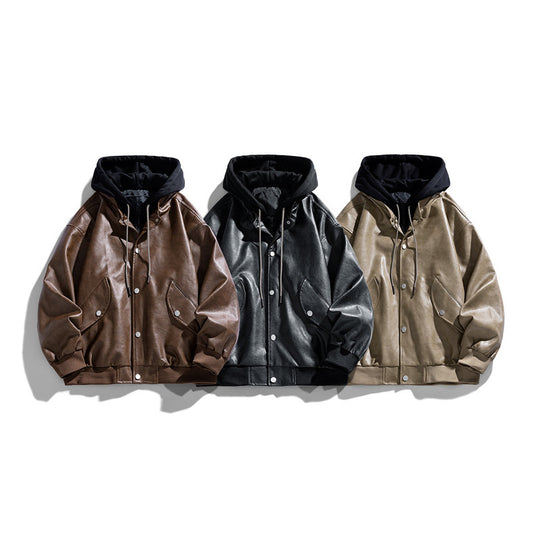 Damen Modische Kunstlederjacke Nord Taschen