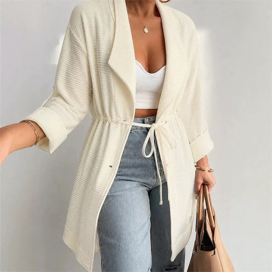 Damen Lässige und elegante Longcardigan Nord Taschen