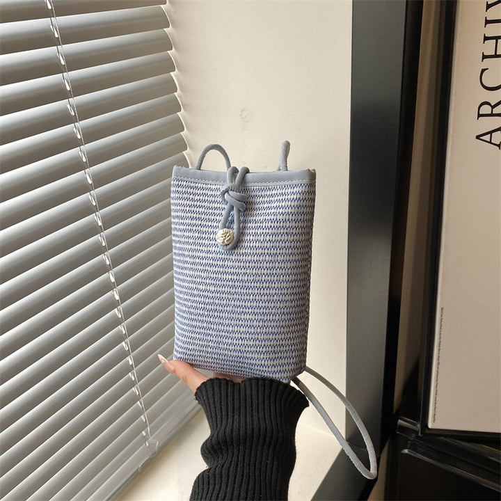 Damen praktische Wickeltasche mit elegantem Kordelzug Nord Taschen