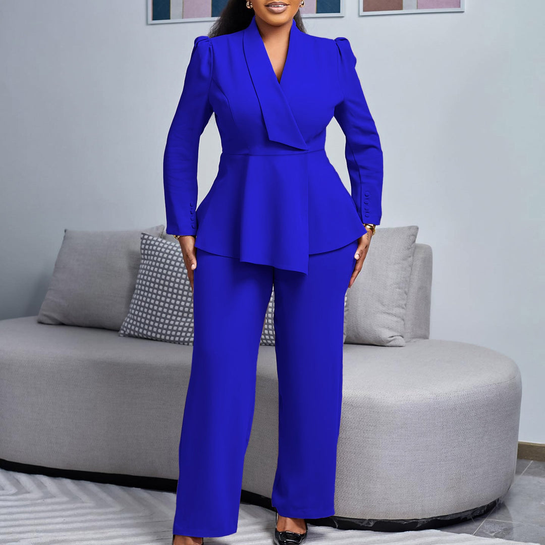 Damen Elegantes Blazer-Hosen-Set