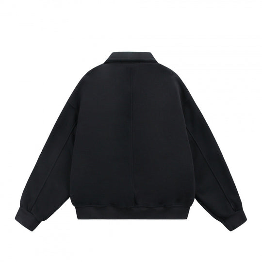 Unisex Zip-Sweatjacke mit aufgesetzten Brustklappen und geripptem Saum Nord Taschen