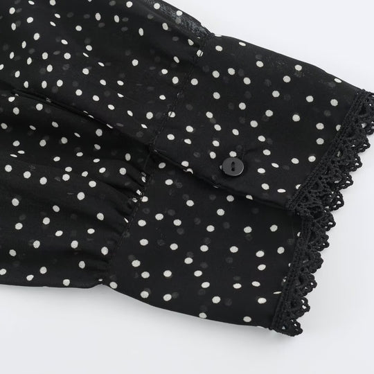 Damen Midikleid mit Rüschenfront, Stehkragen und ausgestelltem A-Linien‑Rock Nord Taschen