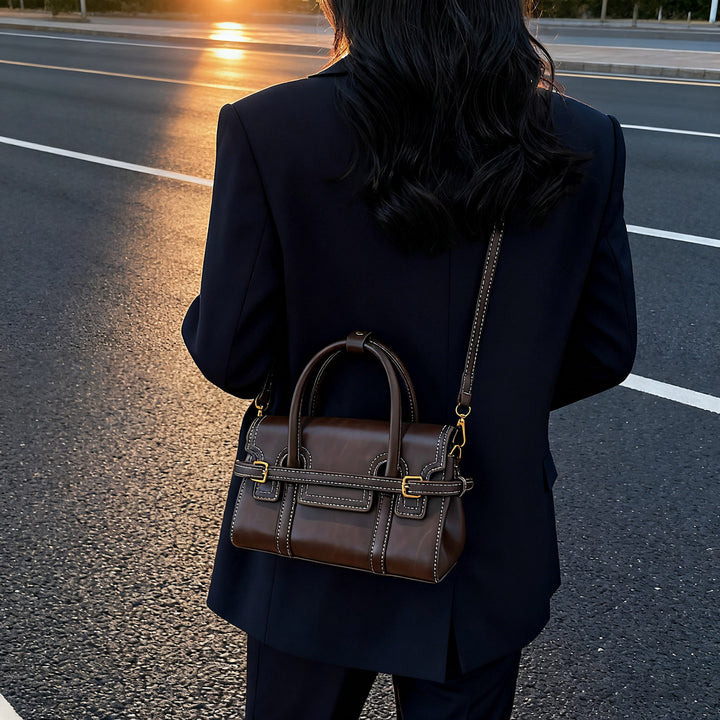 Damen elegante Handtasche mit abnehmbarem Tragegurt Nord Taschen