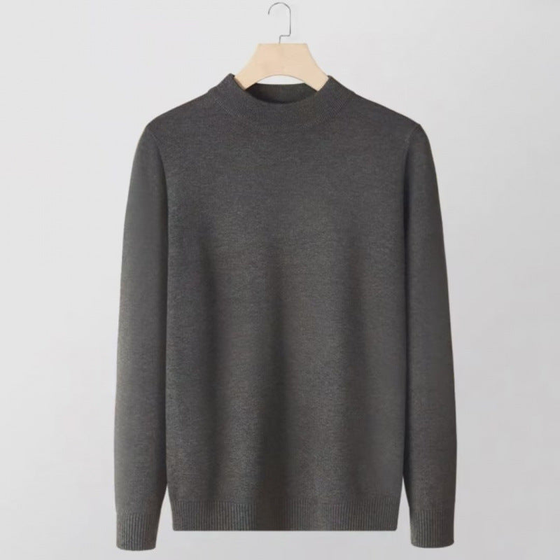 Damen Feinstrick-Stehkragenpullover aus Baumwollmix mit gerippten Bündchen Nord Taschen
