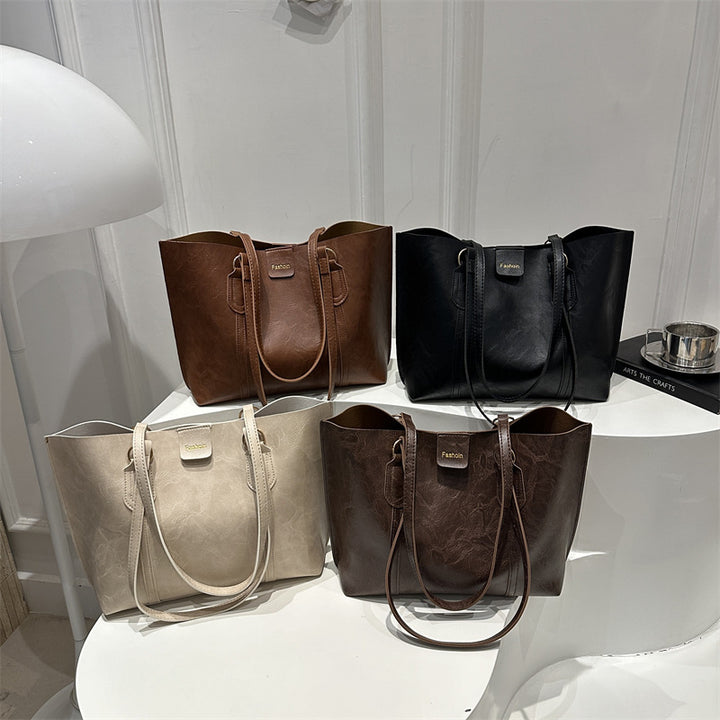 Damen elegante Einkaufstasche mit strukturiertem Design Nord Taschen
