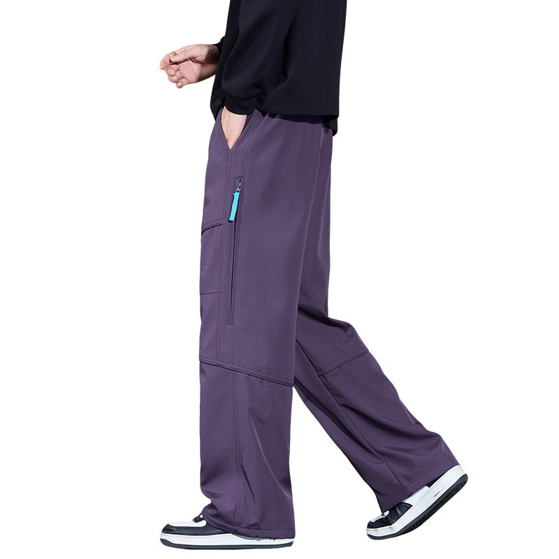 Herren Locker sitzende Cargo-Hose mit Tunnelzug, Knie-Panels und Multifachtaschen Nord Taschen