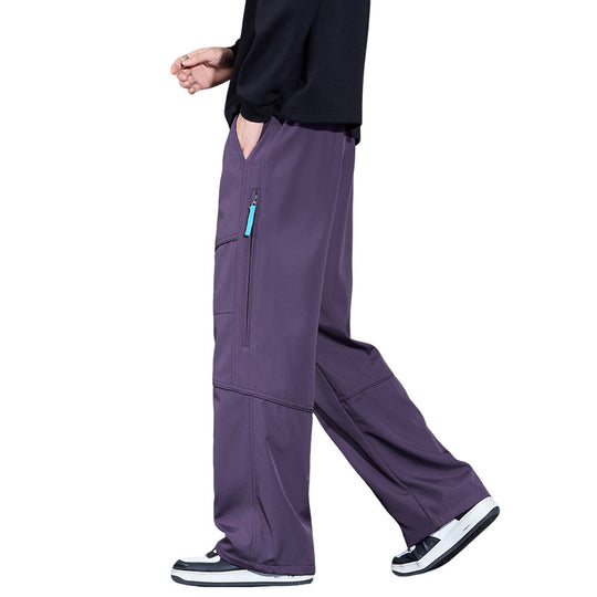 Herren Locker sitzende Cargo-Hose mit Tunnelzug, Knie-Panels und Multifachtaschen Nord Taschen