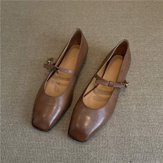 Damen Mary Jane Ballerinas mit edlem Riemenverschluss und komfortabler Sohle