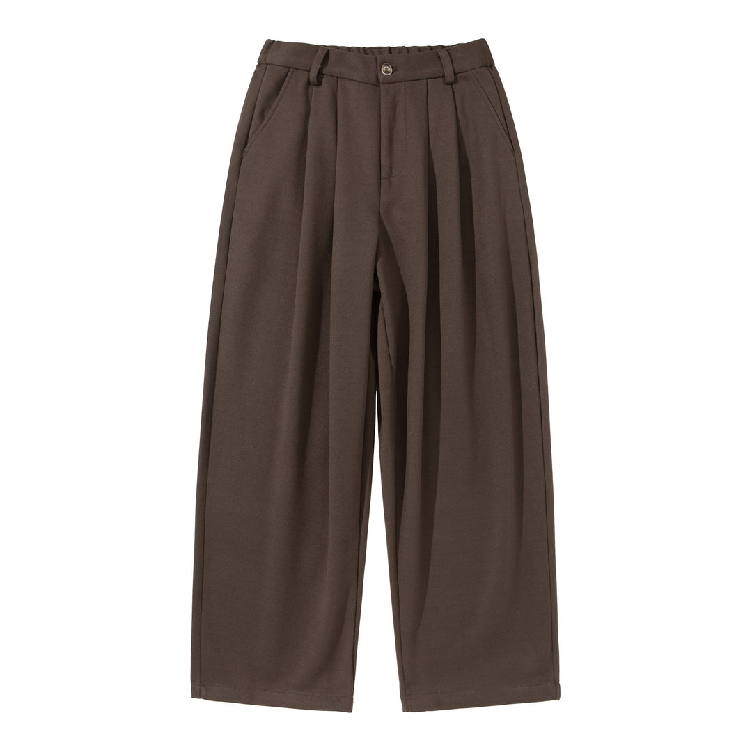 Damen Hochtaillierte Culotte-Hose mit Bundfalten und elastischem Rückenteil Nord Taschen