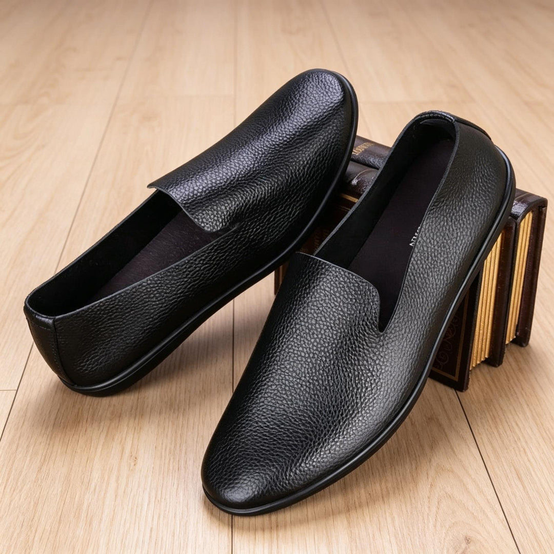 Herren Elegante Ledermokassins Nord Taschen