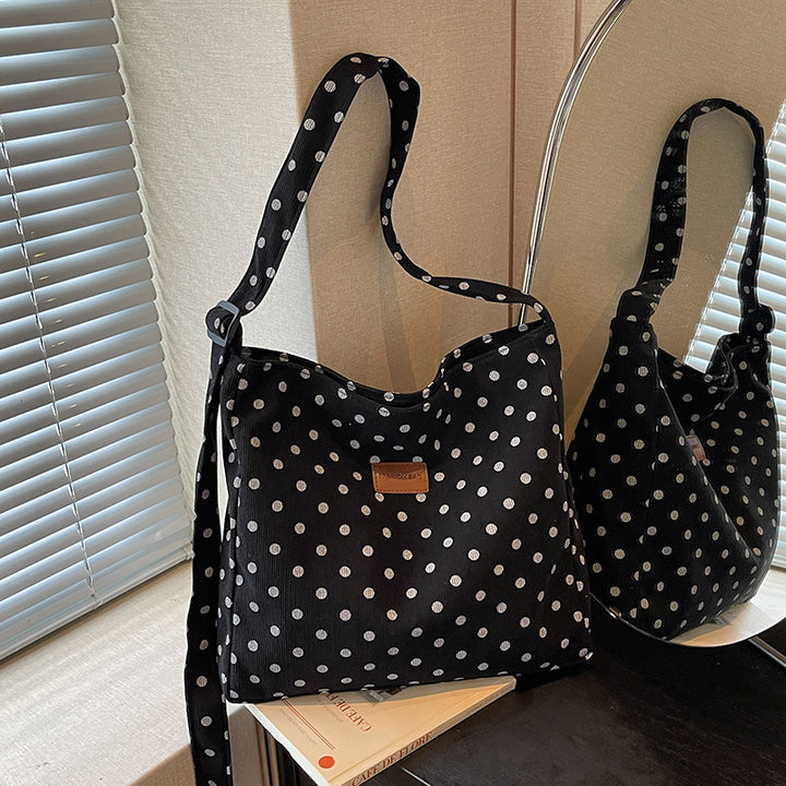 Damen praktische Beutel-Tasche mit modischem Punktedesign Nord Taschen