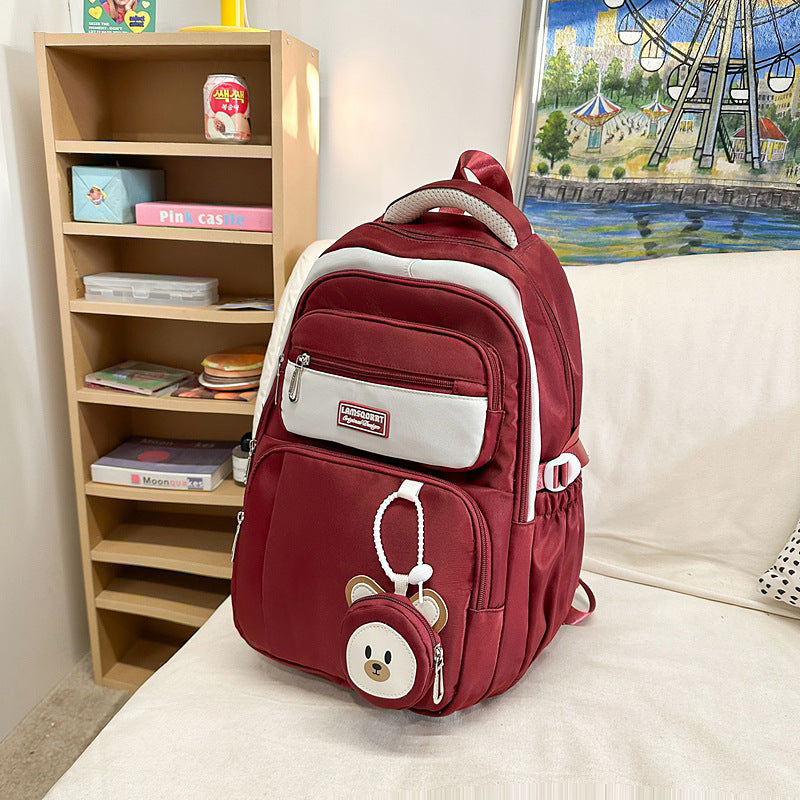 Damen Freizeit-Rucksack mit ergonomischem Design und charmantem Plüschanhänger Nord Taschen