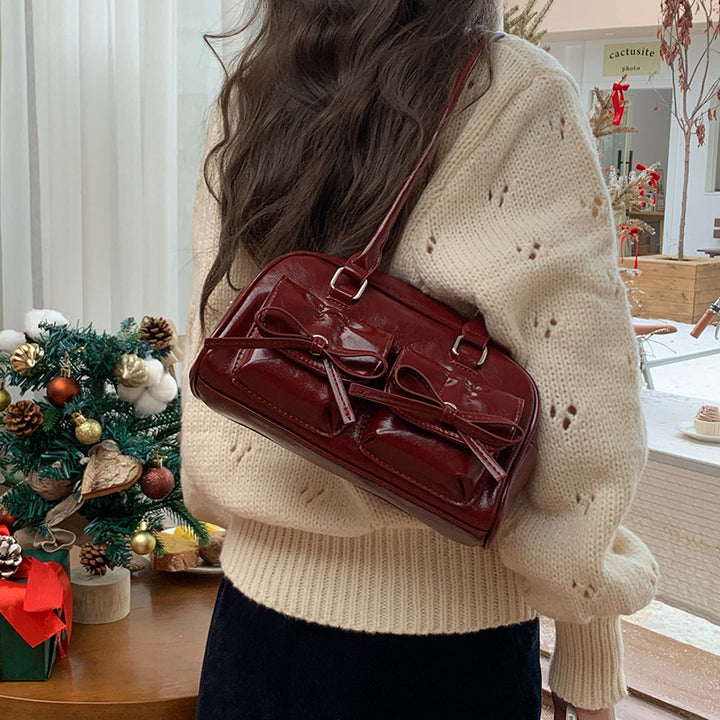 Damen Schultertasche mit elegantem Faltendesign und praktischem Stauraum Nord Taschen