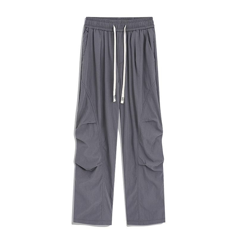 Herren Utility-Cargo-Loungehose mit Tunnelzugbund, Mehrfachtaschen & weitem Bein Nord Taschen