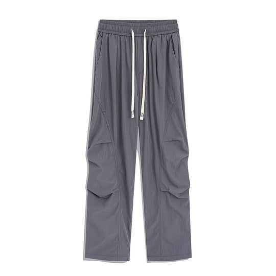 Herren Utility-Cargo-Loungehose mit Tunnelzugbund, Mehrfachtaschen & weitem Bein Nord Taschen