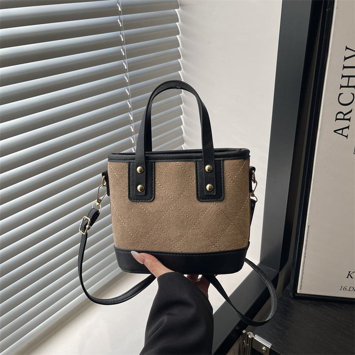 Damen elegante Mini-Bucket-Tasche mit abnehmbarem Schulterriemen Nord Taschen