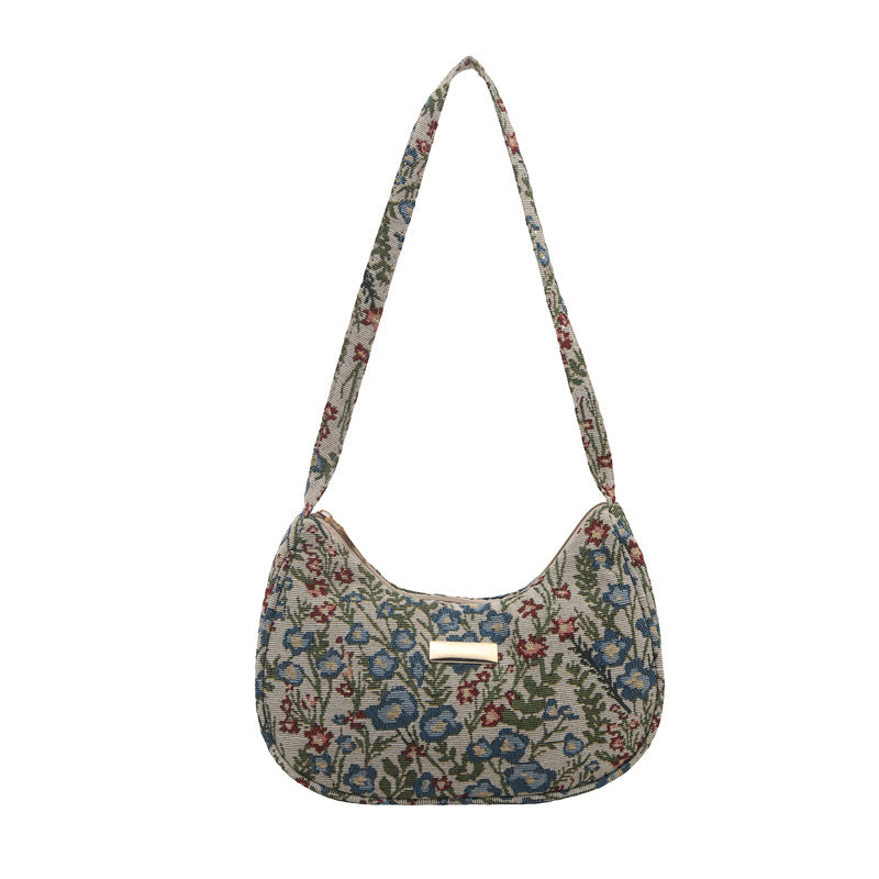 Damen Umhängetasche mit traditionellem Blumenmuster Nord Taschen