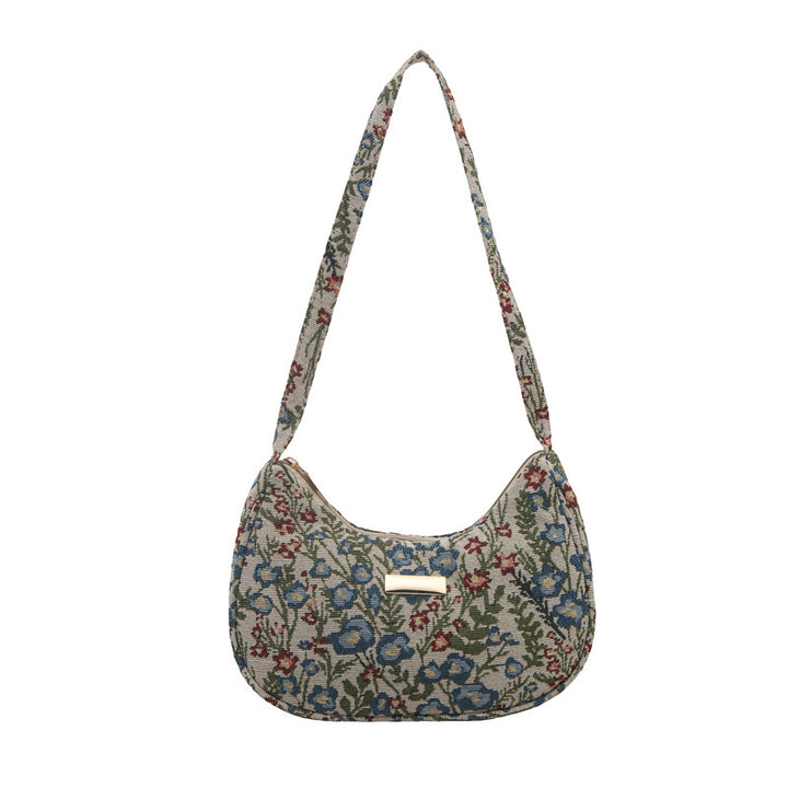 Damen Umhängetasche mit traditionellem Blumenmuster Nord Taschen