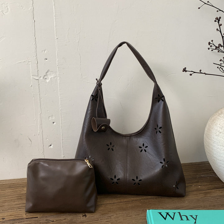 Damen Hobo-Tasche mit floralem Schnitt und praktischem Mini-Organizer Nord Taschen