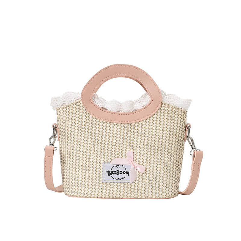 Damen modische Handtasche mit eleganter Häkelkante Nord Taschen