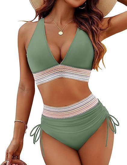 Damen Hoch geschnittener Bikini mit verstellbaren Schnüren  Nord Taschen