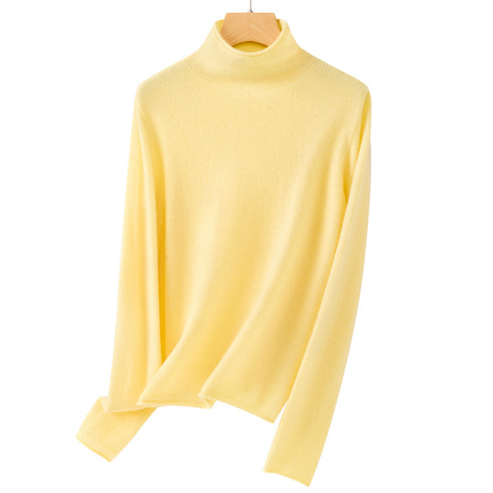 Damen Feiner Rollkragenpullover aus ultraleichtem Feinstrick mit schlanker Silhouette Nord Taschen
