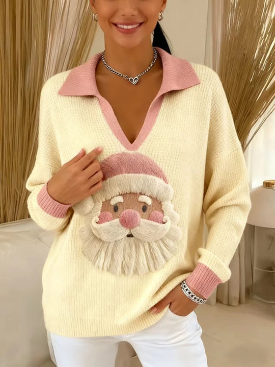 Damen Verspielter Pullover mit Weihnachtsmotiv Nord Taschen