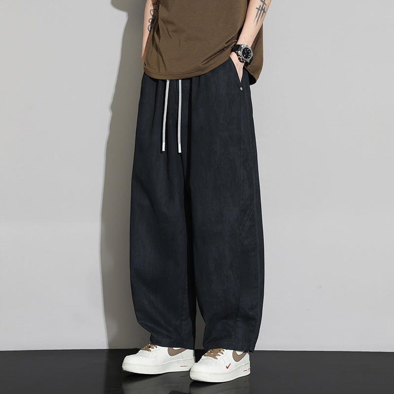 Herren Weite Baggy-Freizeithose mit Tunnelzugbund & Kordelzug Nord Taschen