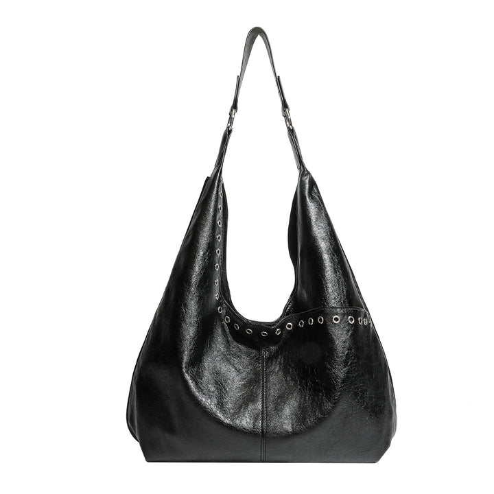 Damen Hobo-Tasche mit raffiniertem Koriander-Design und stilvollen Nieten Nord Taschen