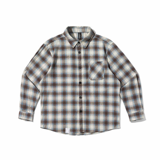Herren Flanell‑Hemdjacke im Boxy‑Look mit weichem Brushed‑Finish und Brustpattentasche Nord Taschen