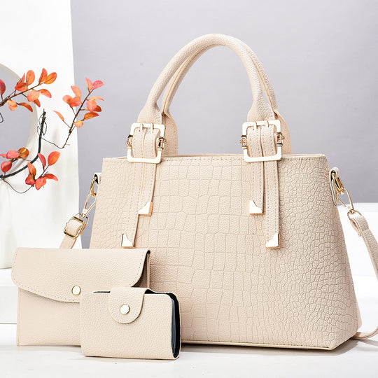 Damen luxuriöse Handtasche mit abnehmbarem Portemonnaie Nord Taschen
