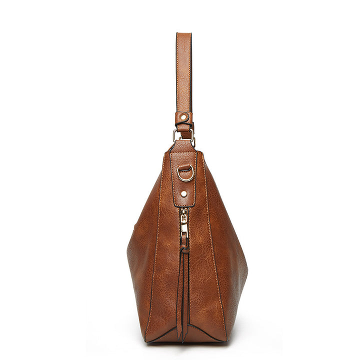 Damen Hobo-Tasche aus hochwertigem Kunstleder mit abnehmbarem Kosmetiktäschchen Nord Taschen