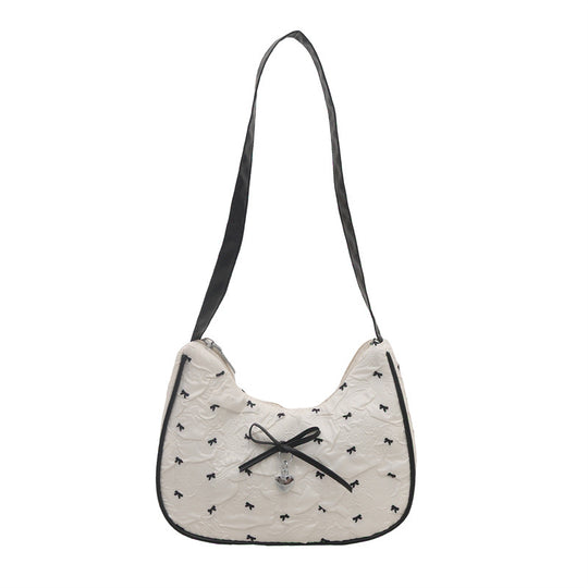 Damen Mini-Satchel Tasche mit dekorativen Schleifenakzenten Nord Taschen