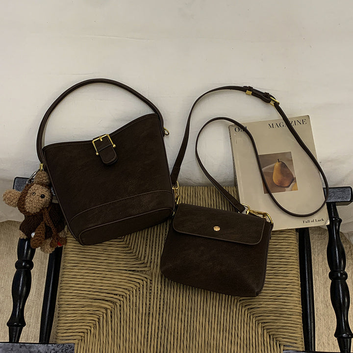 Damen Hobo- und Mini-Handtaschen Set mit verspieltem Anhänger Nord Taschen