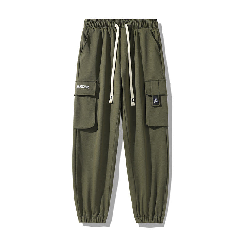 Herren Urbaner Utility-Jogger mit Oversize-Cargotaschen, Kordelzug und elastischen Knöcheln Nord Taschen