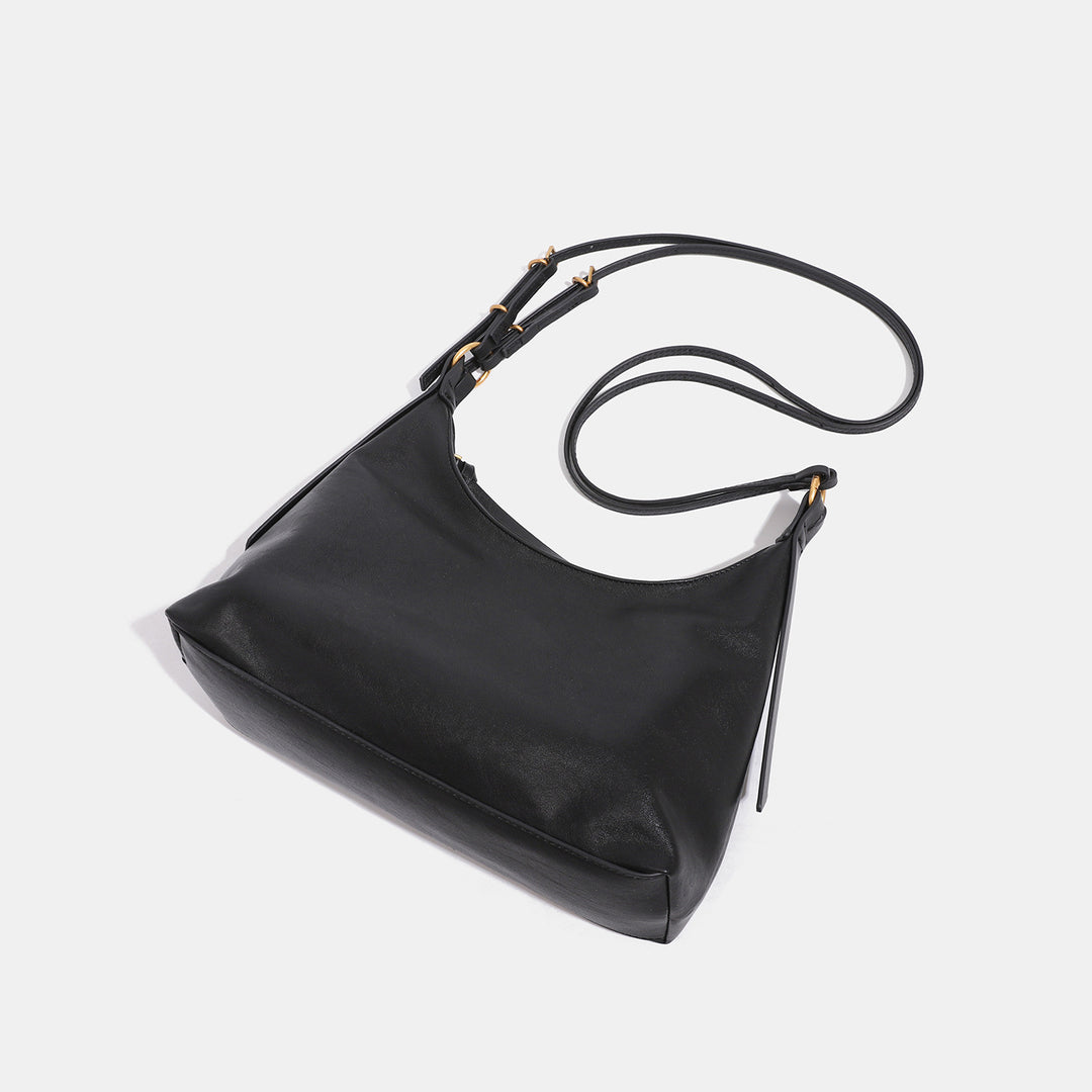 Damen Hobo-Tasche aus hochwertigem Leder mit verstellbarem Schulterriemen Nord Taschen