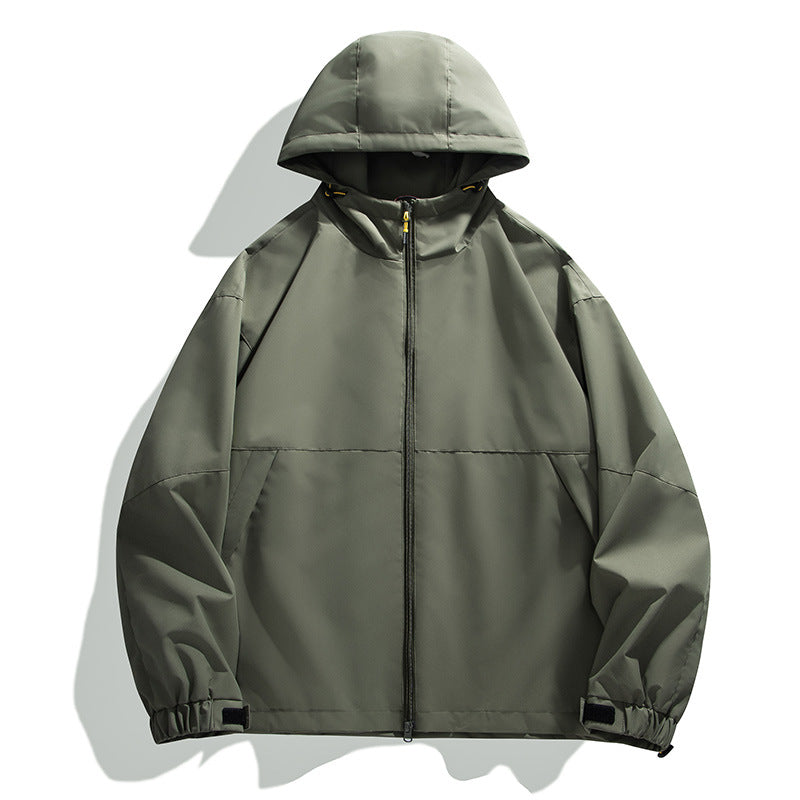 Herren Leichte Urban-Softshell Kapuzenjacke mit minimalistischer Nahtführung und verdecktem Reißverschluss Nord Taschen