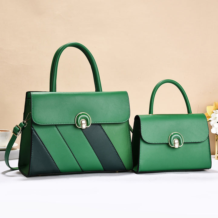 Damen modische Handtasche im eleganten Set mit praktischer Mini-Clutch Nord Taschen