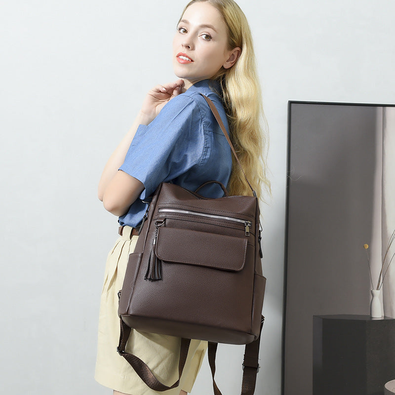 Damen modischer Rucksack mit strukturierter Oberfläche und praktischen Fächern Nord Taschen
