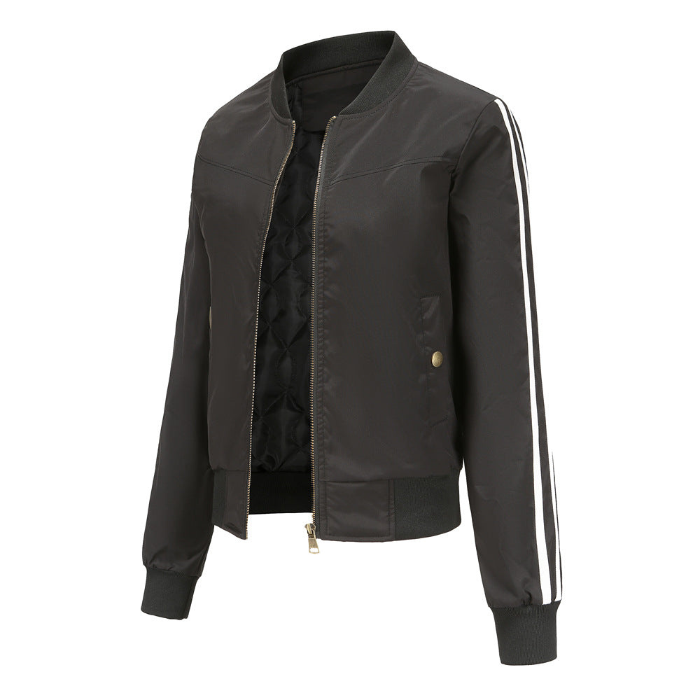 Damen moderne Funktionsjacke mit sportlichen Streifen  Nord Taschen