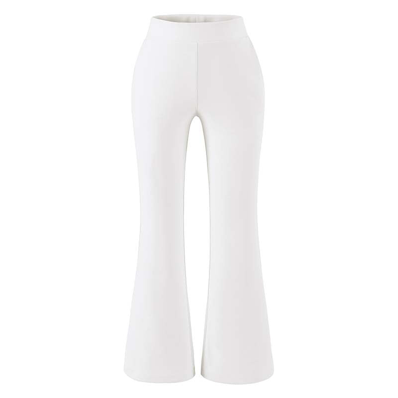 Damen Hochtaillierte Stretch-Schlaghose mit weitem ausgestelltem Saum Nord Taschen