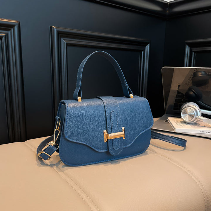 Damen elegante Umhängetasche mit strukturiertem Verschluss Nord Taschen