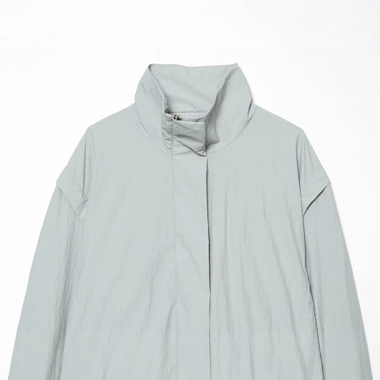 Damen Gekürzte technische Stehkragenjacke mit verdeckter Front Nord Taschen