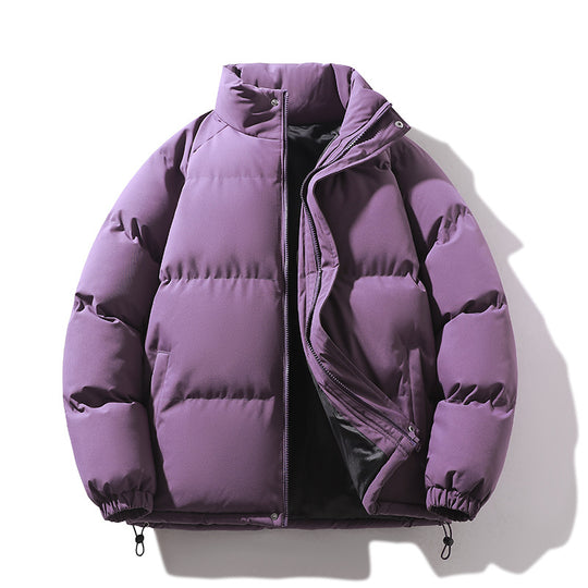 Unisex Wattierte Steppjacke aus Daunenimitat mit hohem Kragen und Kordelzug Nord Taschen