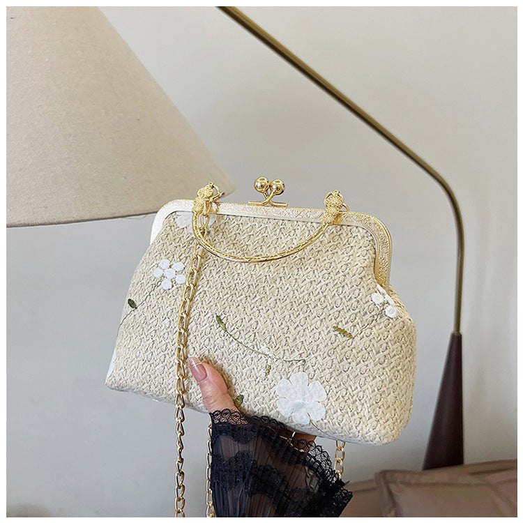 Damen elegante Handtasche mit floralem Muster Nord Taschen
