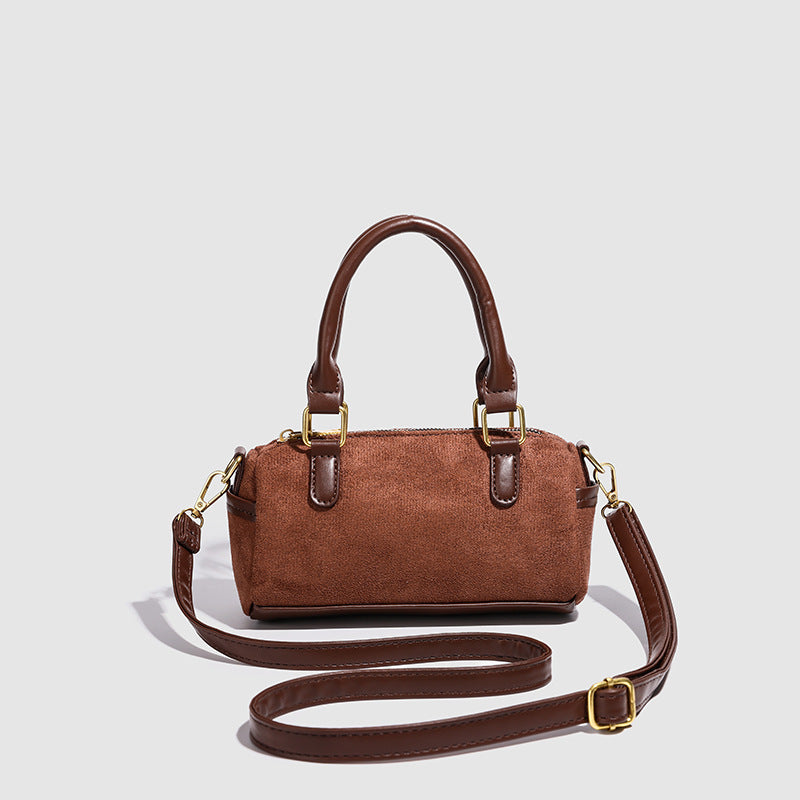 Damen Handtasche mit elegantem Wildleder und praktischem abnehmbarem Schulterriemen Nord Taschen