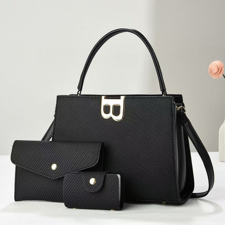 Damen elegante Handtasche mit abnehmbaren Accessoires Nord Taschen