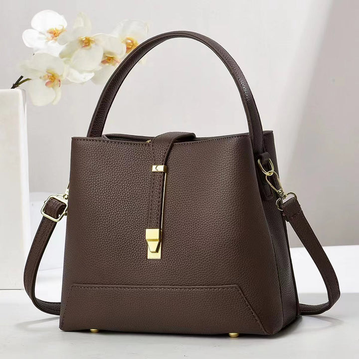 Damen elegante Handtasche mit strukturiertem Design und abnehmbaren Schultergurt Nord Taschen