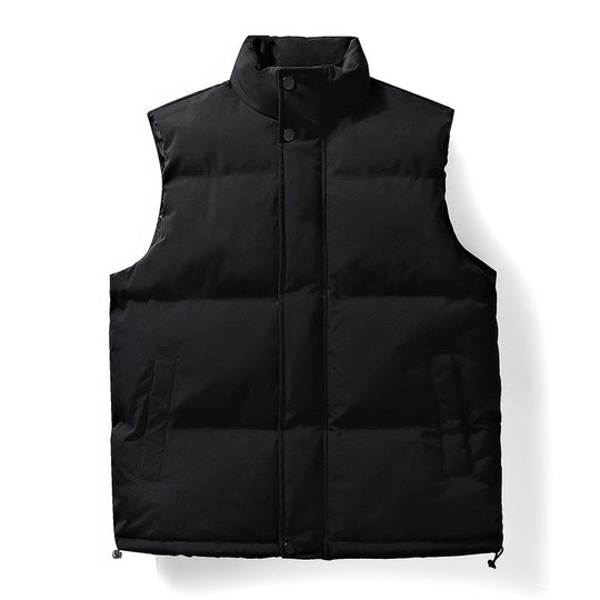 Damen Oversize Puffer‑Weste mit hohem Stehkragen, Frontblende und verstellbarem Kordelzugsaum Nord Taschen