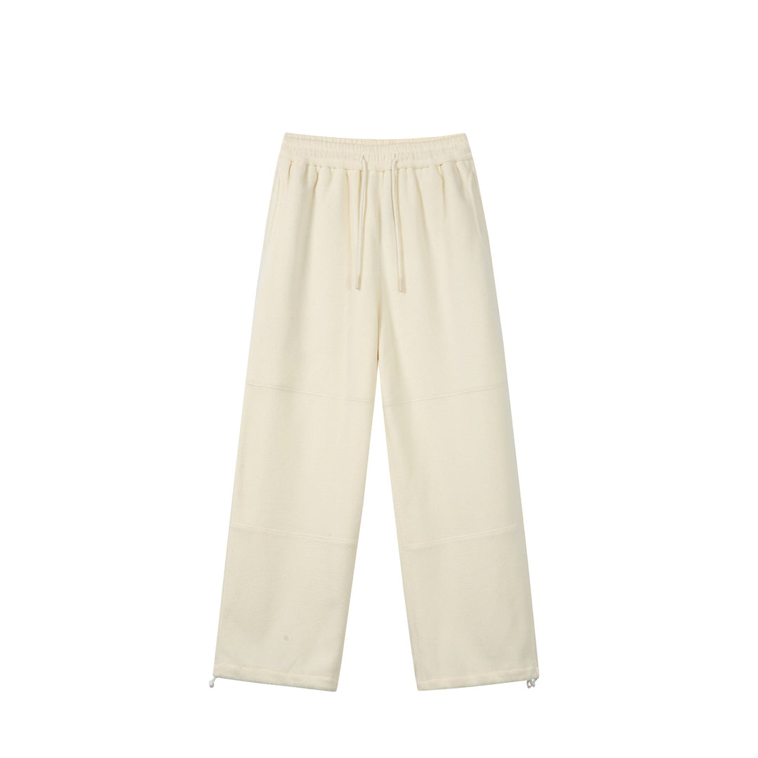 Damen Weite Fleece-Jogginghose mit Tunnelzugbund, Eingrifftaschen und verstellbarem Saum Nord Taschen